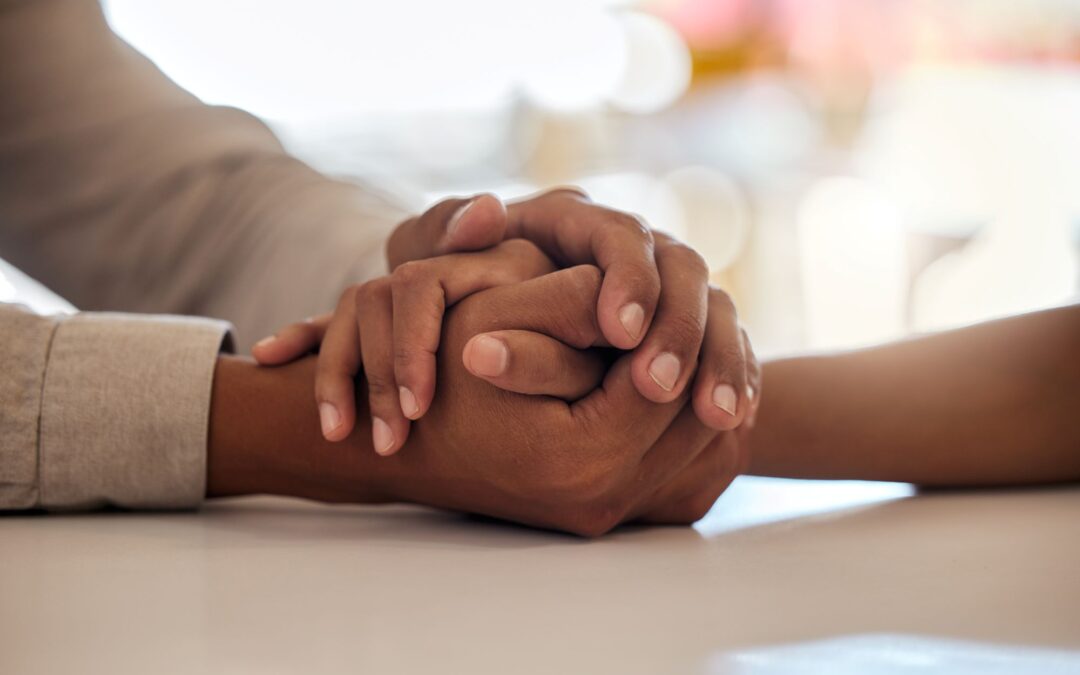 holding hands