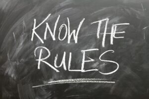 Chalkboard know the rules