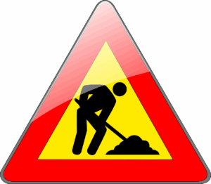 Auto accident in construction zone