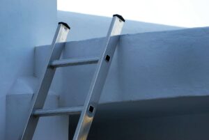Falls from ladder