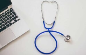 stethoscope; laptop