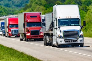 tractor-trailers on highway